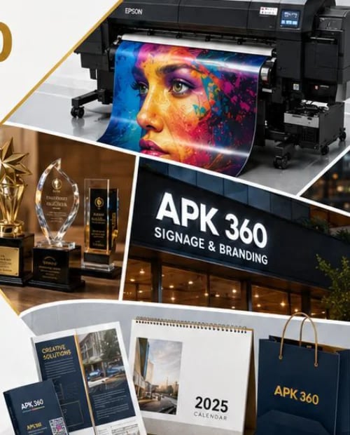 APK360 printing and branding capability showcase