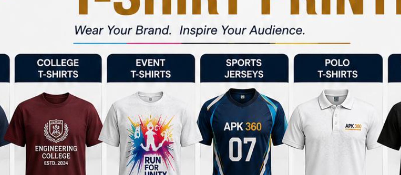 Apparel and t-shirt printing