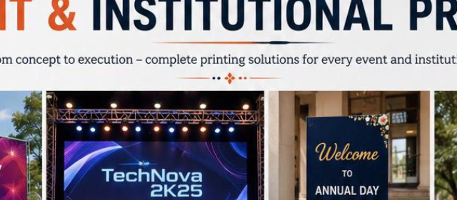 Event and institutional printing